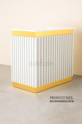 Reception Desk with Drawer  Cabinet - Stylish Office Reception Table For Office