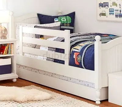Charming Toddler Bed with Guardrails