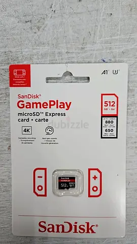NEW SANDISK MEMORY CARD GAMEPLAY MICRO SD EXPRESS 880MB/S (SDSQXFN-512G-AW6GN) 512GB