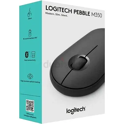 Logitech Pebble M350 Wireless Mouse - Slim  Silent