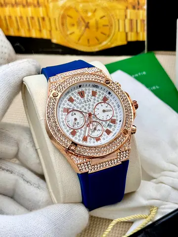 Stylish Guess Watch with Crystal Accents