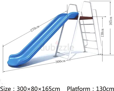 Childrens Slide - Fun Outdoor Play Equipment 130cm