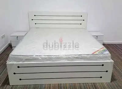 Brand new king size bed family bed wood bed nd medical mattress king bed double bed