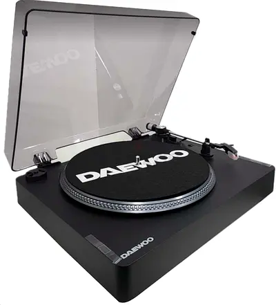 DAEWOO Auto-Stop 3-Speed TurnTable w/ Bluetooth Connectivity