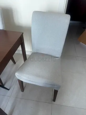 4 Sturdy Grey Dining Chairs for Sale