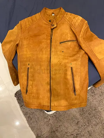 Vintage Leather Jacket in Warm Brown