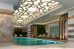 Rare sea view unit Fully furnished 4BR plus maid room Open sea view Al Mamzar Freehold No commission