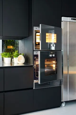 Gaggenau latest model series 400 electric oven and microwave set built-in integrated warming drawer