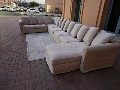 Looks great Condition Ikea Gronlid U Shape Sofa Bed with Storage