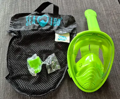 Sea 180° Full Face Snorkel Mask for Kids (XS)