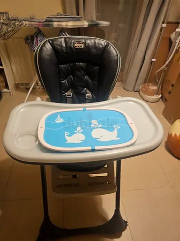 Chicoo Polly Space Saving High Chair  Excellent conditions like new  Dhs 300