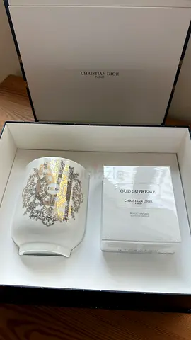 Dior Oud Supreme Vip Exclusive Gift,Set 2p Oud Supreme Scented Candle + Photophore Candle Holder