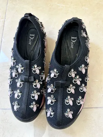 CD-Stylish Dior Floral Slip-On Shoes
