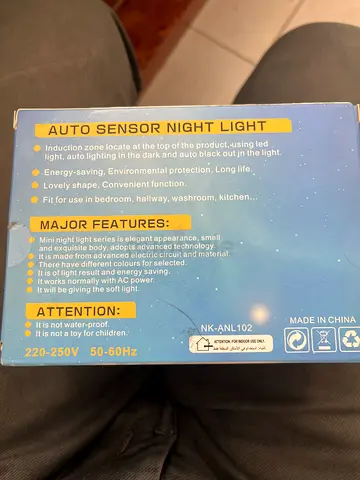 Auto Sensor Night Light - Energy Efficient and Long Lasting