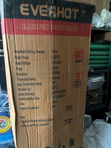 Everhot 80L Glass-lined Water Heater for Sale
