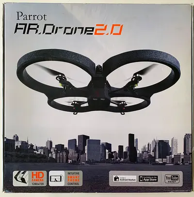 Original Parrot AR.Drone 2.0 + HD Camera + Extra Hull for Sale!