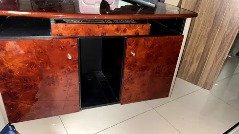 Elegant Wooden table cum cabinet with Glossy Finish