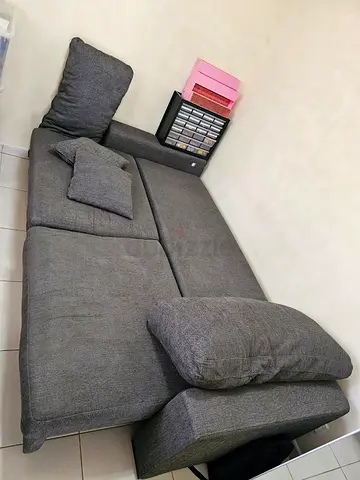 Grey sofa bed