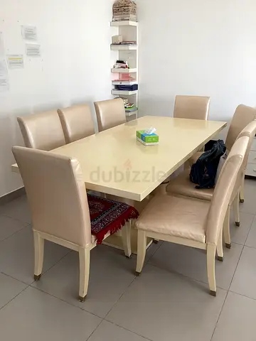 Elegant Dining Table with Comfortable Chairs