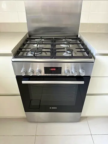 BOSCH top gas oven electric fan assisted oven 60cm auto ignition