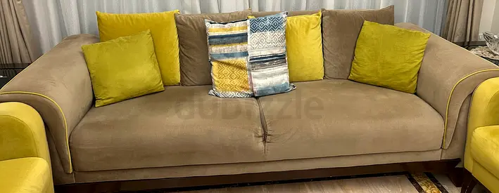 Comfortable Sofa with Colorful Cushions