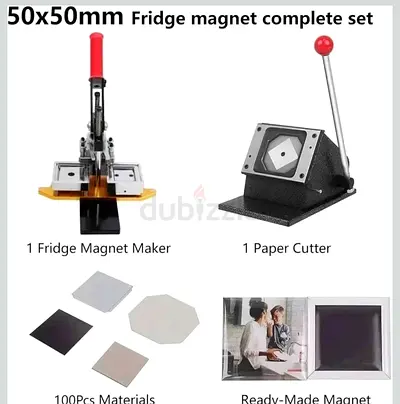 Photo Magnet Machine,  DIY Fridge Magnets Pin Maker Machine Paper Cutter Machine,  Button Badge