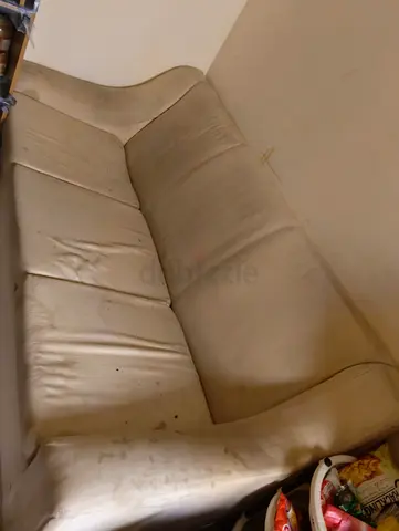 Comfortable Beige Sofa in Need of a Home, no tear , slight colour change due to usage