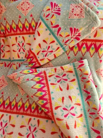 Blanket single  blanket light multi color main blue single bed