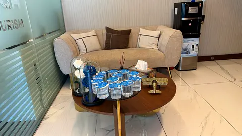 Stylish Coffee Table with Cozy Sofa Set
