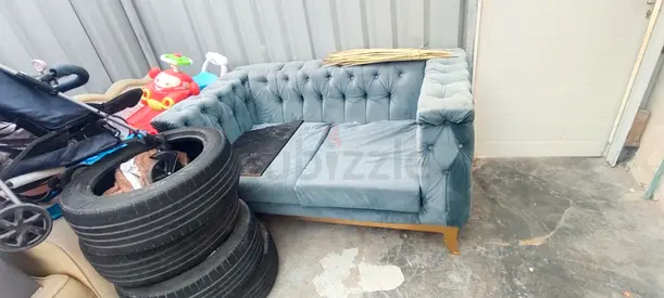 Stylish and Comfortable Velvet Sofa in Great Condition