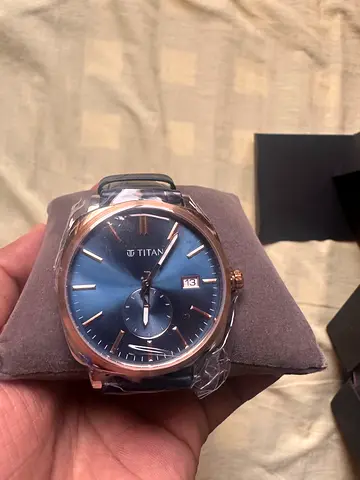 Brand New Titan Classique Suave Analog with Blue Dial
