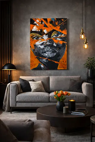 Kenyan Flower – Hand painted Art | Palette knife on Canvas | 70×100 cm