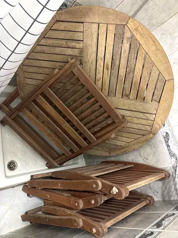 Stylish Wooden Garden Furniture Set