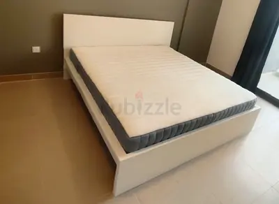 IKEA Malam queen size bed 160/200cm bed with 2 storage drawers underneath  and Ikea mattres