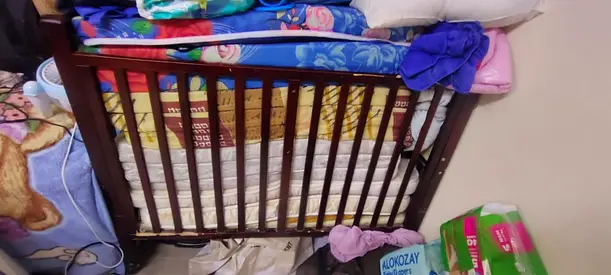 Well-Loved Wooden Crib for Sale