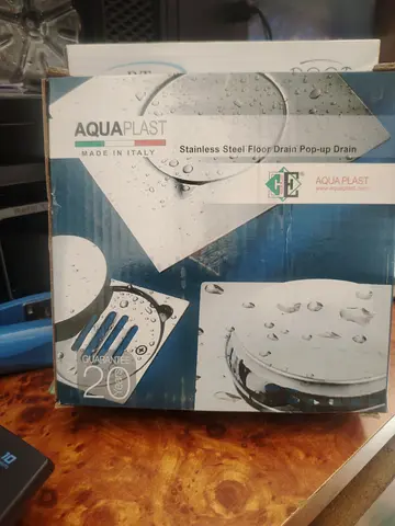 Aqua Plast Stainless Steel Floor Drain - Made in Italy