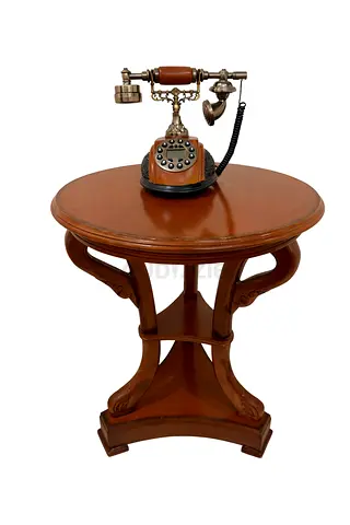 Antique Wooden Telephone Display with Stand.