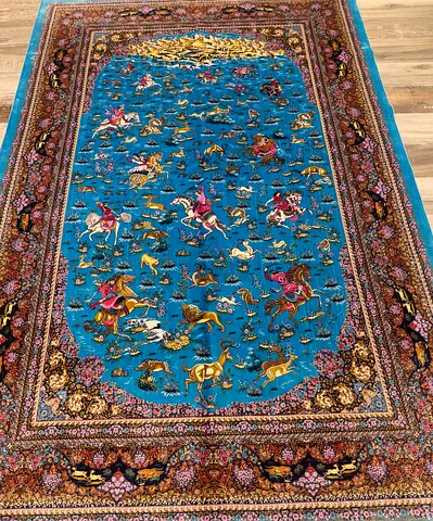 Vibrant Handcrafted Persian Rug