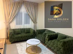 One-bedroom apartment for rent in Al Majaz, furnished with hotel-style furniture.