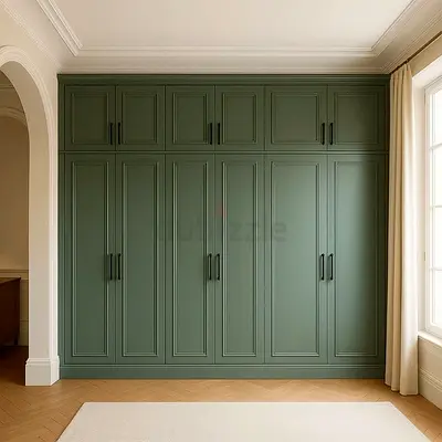 Stylish Green Wardrobe with Ample Storage