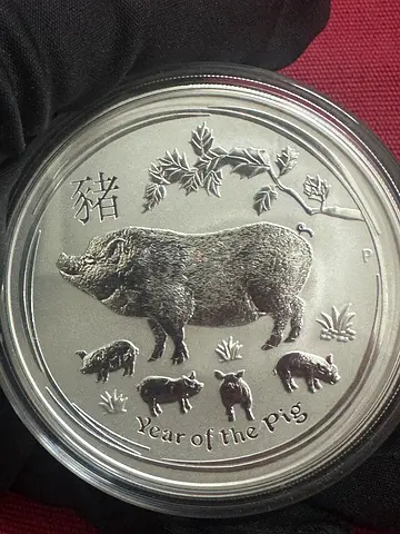2019 Australia - Two Ounce Lunar Silver Pig