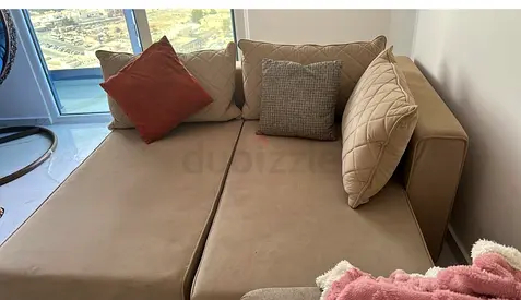 Comfy Sectional Sofa with Cushions