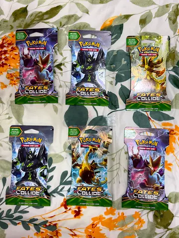 6 Rare Pokémon Fates Collide Packs