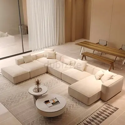 Luxurious Beige Sectional Sofa