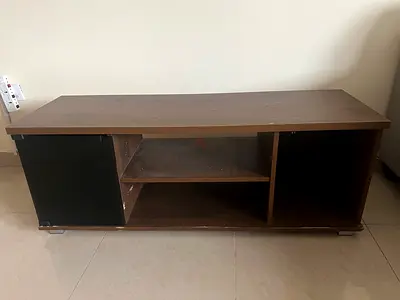 Sturdy Wooden TV Stand with Storage
