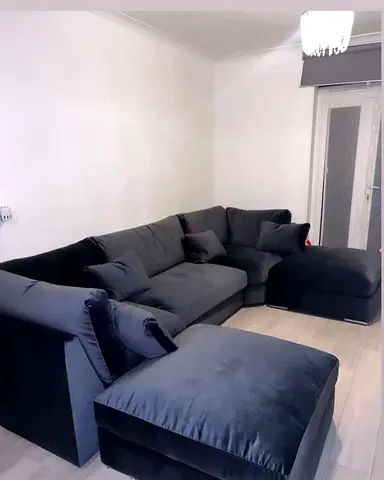Modern Velvet Couch L Shape Custom Made