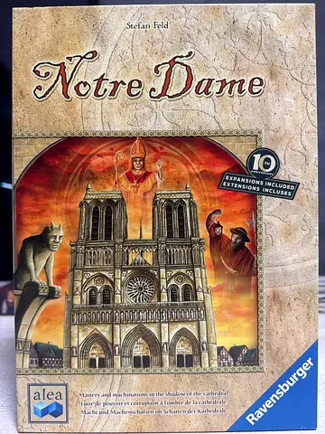 Notre Dame 10th Anniversary with Expansions - Board Game (UNUSED)