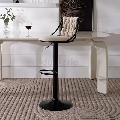 Stylish Bar Stool with Contemporary Design Tarco Bar Stool Beige