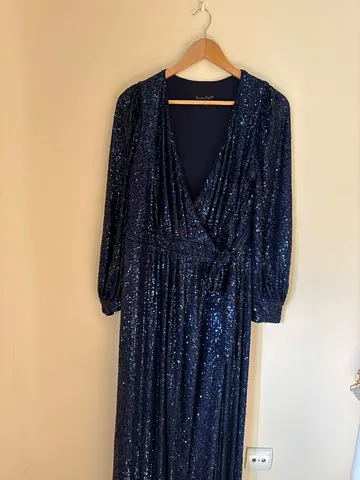 Royal blue party dress