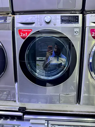 LG 2-in-1 Washer Dryer Combines 10 kg washer  7 kg dryer 1400 rpm speed for spin